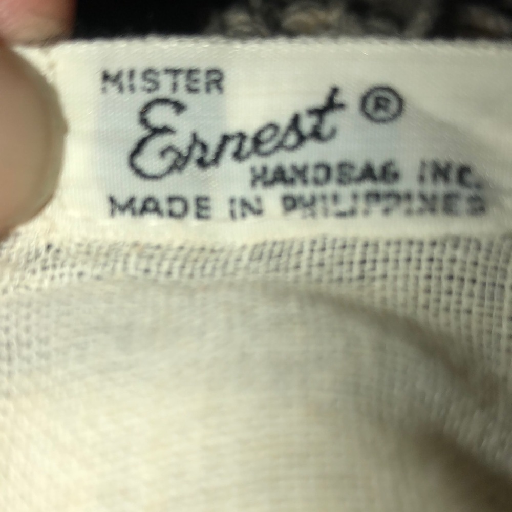 Vintage Mister Ernest crochet handbag. Cream colored. - Picture 6 of 10